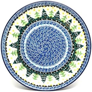Polish Pottery Plate - 9 1/2" Luncheon - Christmas Trees