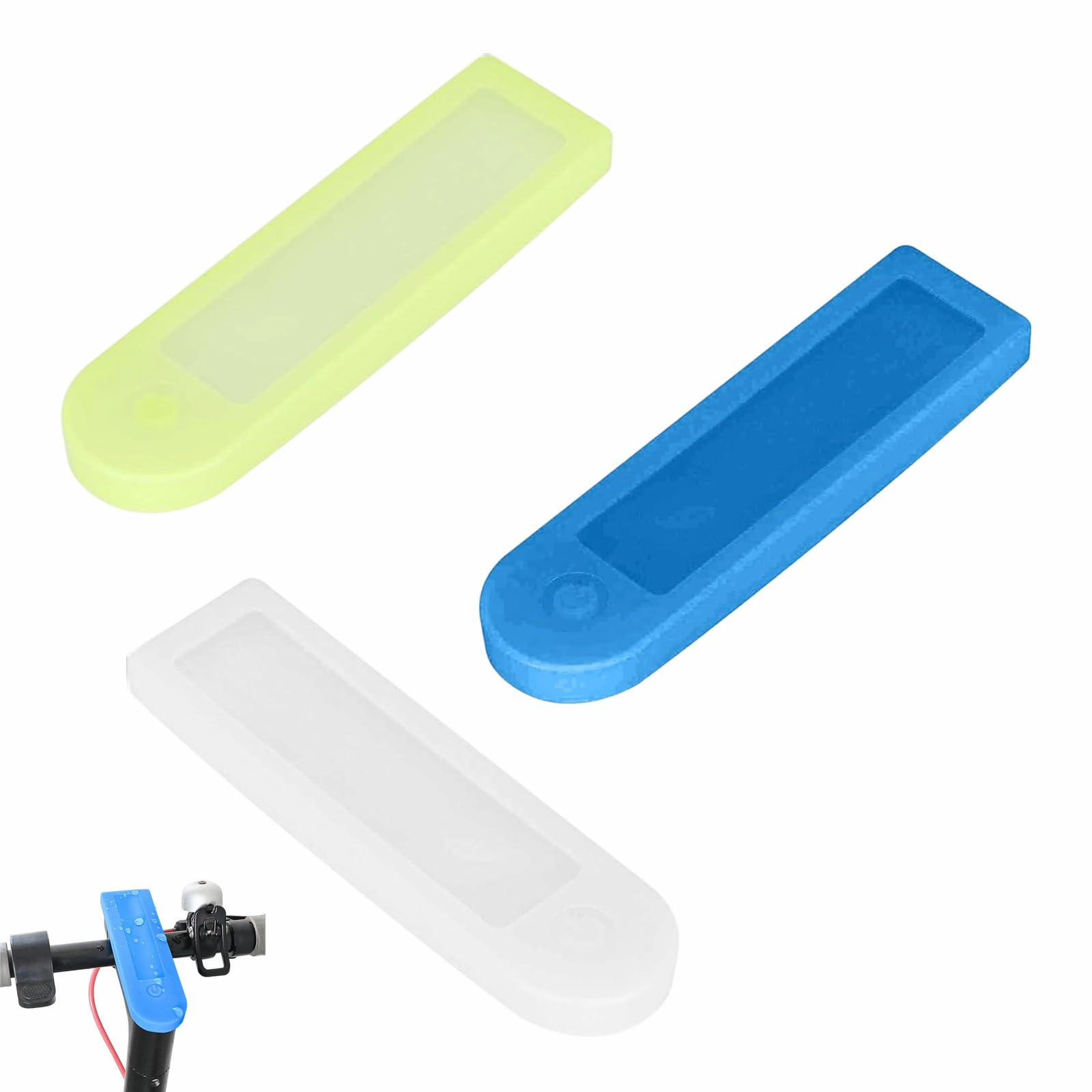 3 Pieces Dashboard Screen Cover, Waterproof Silicone Protective Case for Xiaomi M365, Universal Electric Scooter Accessories