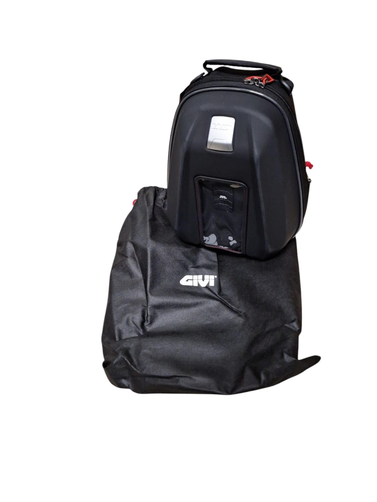 GIVI Borsello da Serbatoio ST612+ Plus Termoformato Espandibile con Porta Smartphone Da 12 a 15 Litri Nero