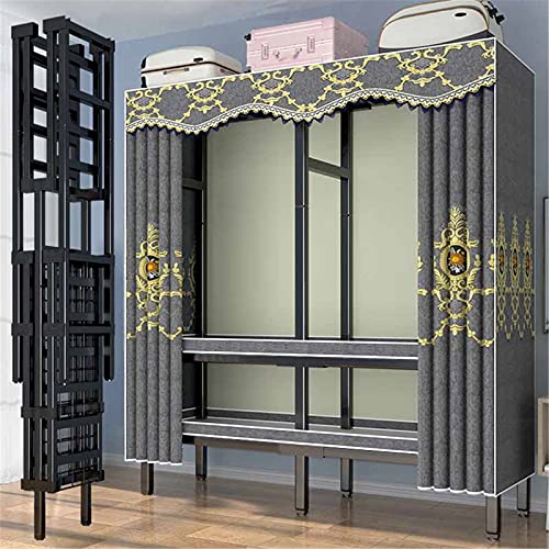 Armoire portable stable et ouverte meuble de rangement temporaire 175x125x45 cm