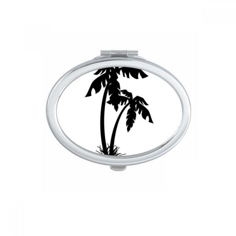 Miroir de poche à la main motif exotique, cadeau mignon pour femme