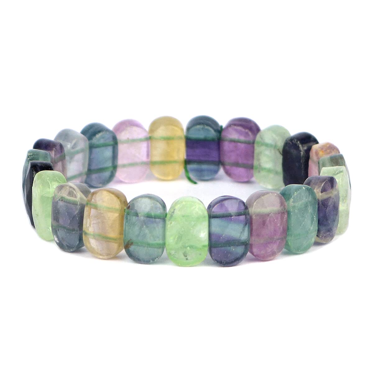 Reiki Crystal Products Multi Fluorite Handmade Bracelet for Women (Multicolour) (B07FSTN4N2) Amazon Price History, Amazon Price Tracker
