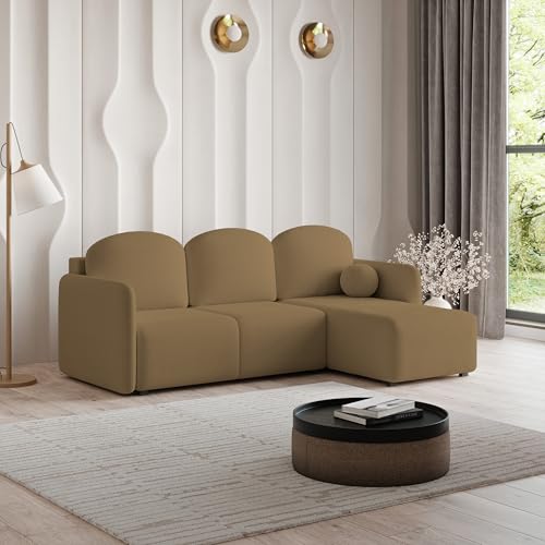 Masseno Ecksofa SUVINO Q mit Schlaffunktion L-Form, Sofa mit Bettkasten, Wohnzimmersofa, Couch, Soffa, Bettsofa, Couchgarnitur- Orange, Quelle 17 – Bild 5