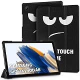EasyAcc Hülle Kompatibel mit Samsung Galaxy Tab A8 2021 SM-X200/X205/X207, Schutzhülle Ultradünne PU Leder mit Standfunktion und Auto Schlaf/Wach Kompatibel mit Glaxy Tab A8 10.5