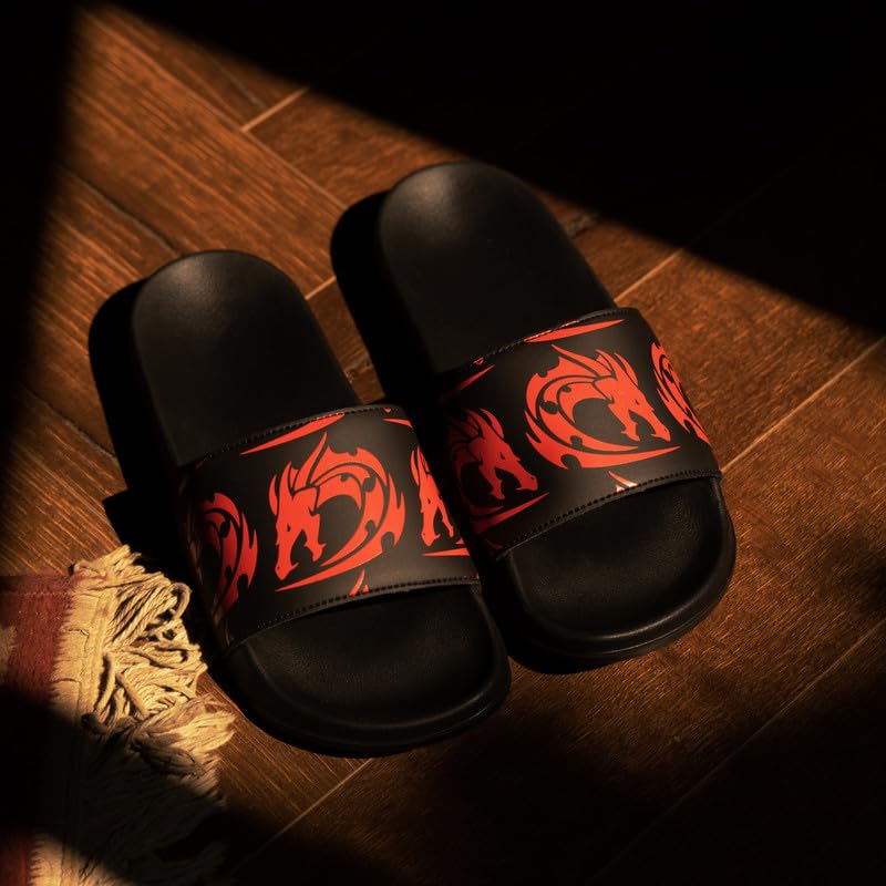 Image of ARVAN Mens Abstract Print EVA Sliders | Lightweight Slip-On Slippers with Cushioned Sole | Casual Open-Toe Slides