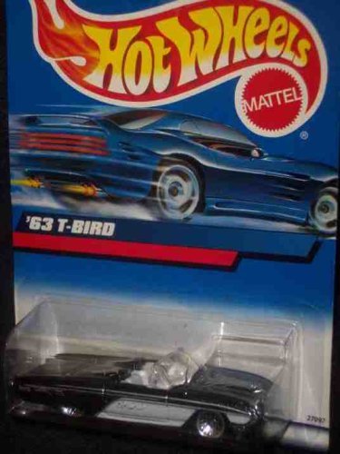 Hot Wheels#2000-130 1963 T-Bird Charcoal Collectible Collector Car Mattel 1:64 Scale