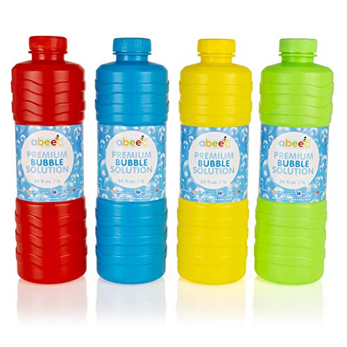 Abeec Premium Bubble Solution - 1 Litre (4 Pack) - Giant Bubbles for Kids Outdoors - Refill Mixture - Image 5