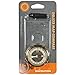UST Deluxe Map Compass with Raised Base Plate and Swivel Bezel for Hiking, Camping, Backpacking, Emergency and Outdoor Survival