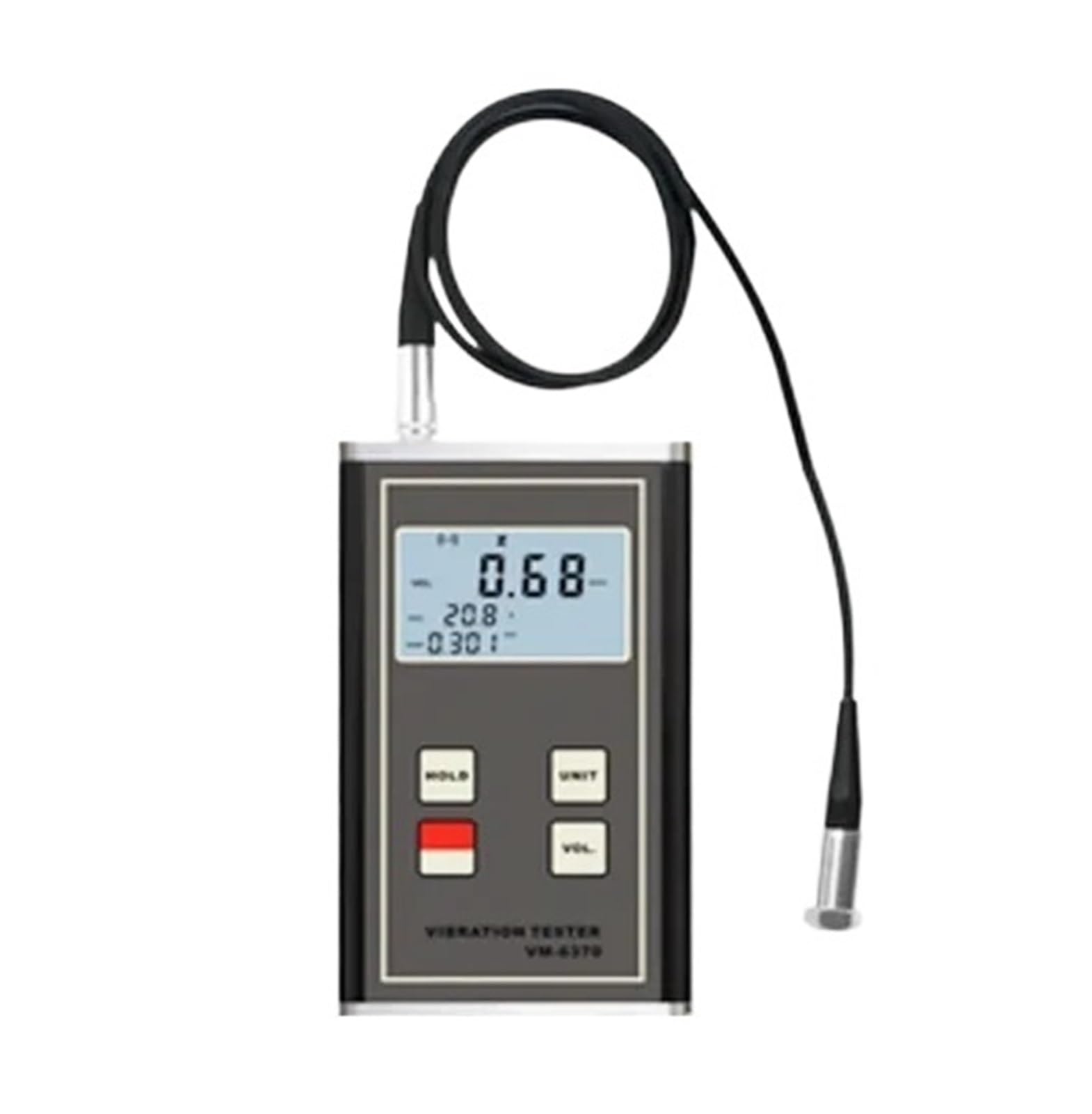 Gqnblvhzupdm One Color Vibration Tester Vm-6370 Digital Vibration Meter Moving Machinery Imbalance And Deflecting Tester Vibrometer Vm6370