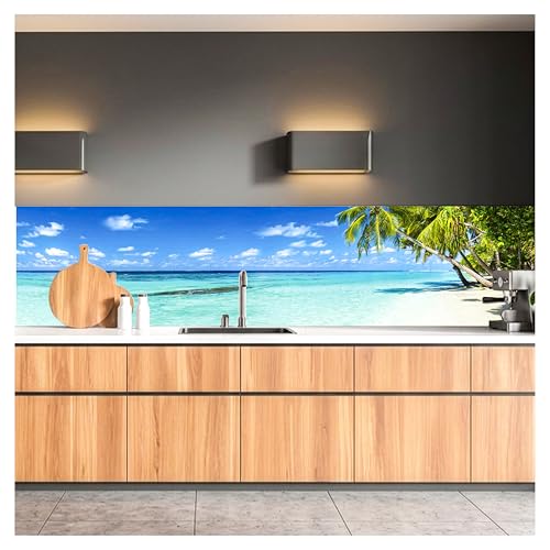 Dimex Küchenrückwand Folie selbstklebend Strand IM Paradies | Klebefolie - Dekofolie - Spritzschutz für Küche | Premium QUALITÄT - Made in EU | 260 cm x 60 cm