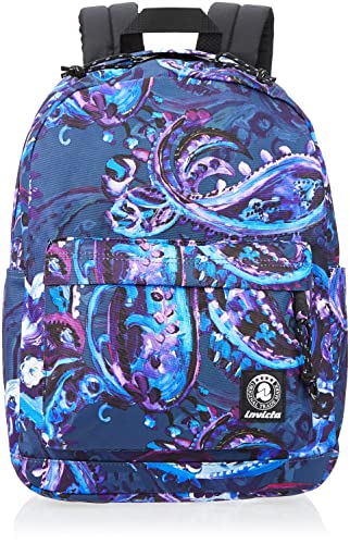 Zaino Viaggio Capiente Invicta Trolley Scuola Bump, Blu, 2 In 1, Con Spallacci Uso Zaino, Doppio Scomparto Con Tasca Per PC, Tasca Per Borraccia, Maxi Capienza 38 Lt, Scuola Media E Superiore