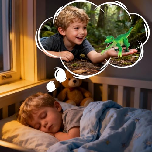 Image of IQKidz RC Dinosaur Toy for Kids 3-5, Realistic Walking Tyrannosaurus Dino Robot for Boy and Girl, Small Electronic Pets as Gift for Age 4 6 7 8 9 10-12 Year Old