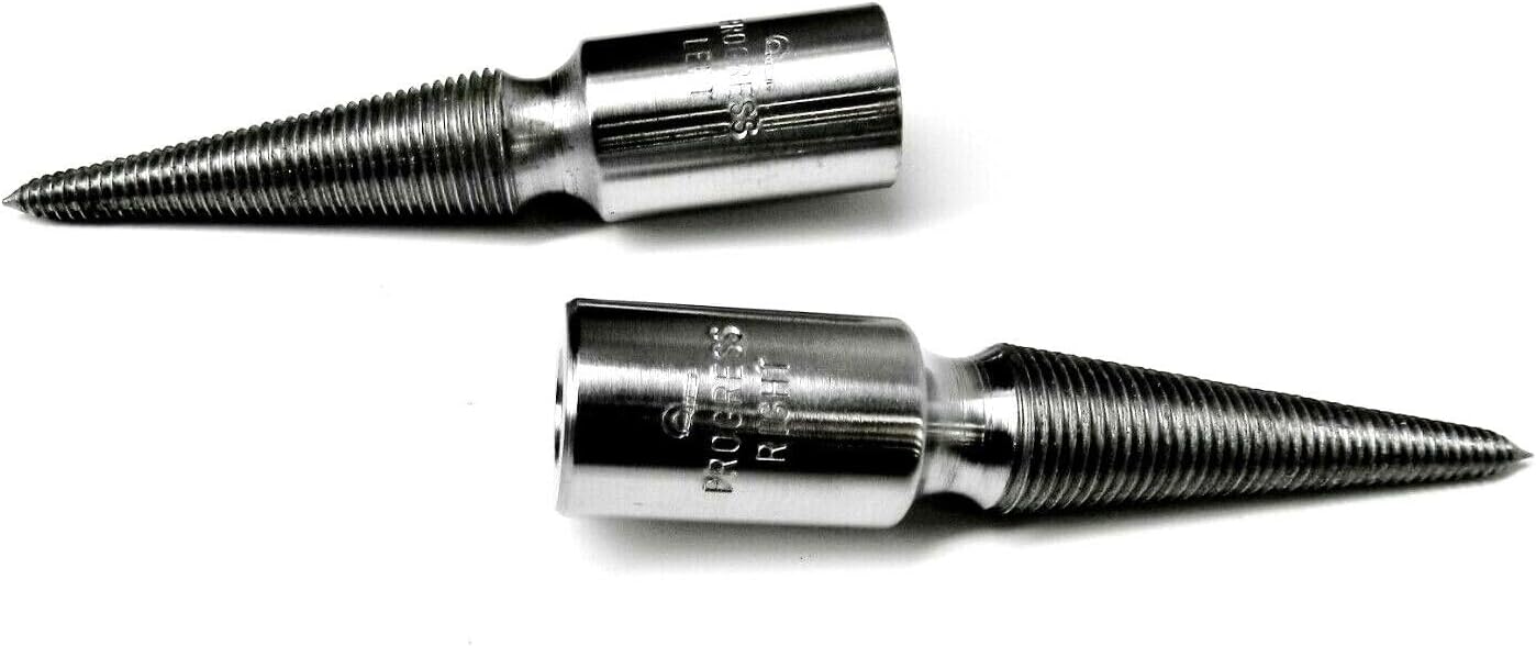 JTS Spindle 3/8" Arbor Hole for Baldor Lathe Motor Spindle 3-1/2" Long Friction Grip Set Left and Right