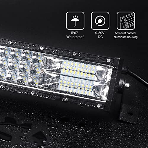 Greunion 12 Inch Led Light Bar 300W Led Pods Lights, 20000Lm Led Golf Cart Work Light Bar Ip68 Led Spot Flood Combo Beam Fog Light Bar For Boat Atv Utv Trucks Suv Tractor #TOP2