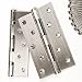 Produktbild 2 Stück SO-TOOLS® Schwerlast Aufschraubbänder/Tragkraft 75 kg/Materialstärke 2,5 mm / 125 x 75 mm/Aufschraub-Scharnier aus Edelstahl/Türscharnier Türbänder mit wartungsfreien Gleitlagern