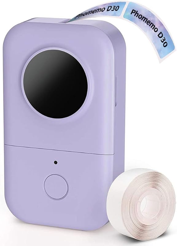 Impresora térmica portátil D30, mini máquina etiquetadora Bluetooth | Impresora portátil liviana, fabricante de etiquetas pequeñas, abundantes plantillas, fuentes e íconos para niños, hogar, escuela, oficina, fácil de usar