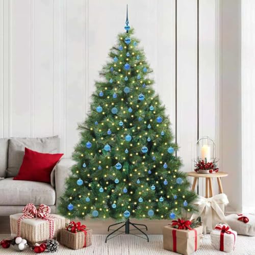 Árbol de Navidad artificial verde con luces LED integradas para decoración de interior 2