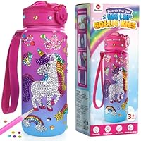 27-Oz Unicorn & Mermaid Water Bottle with Waterproof Stickers only .99: eDeal Info