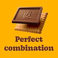 Vista 3 de Bauducco Choco Biscuit Cookies – Crispy Chocolate-Covered Biscuits, Individually Wrapped for Snacking, Dessert, and Lunch Boxes, 15.2 oz (Pack of 24)