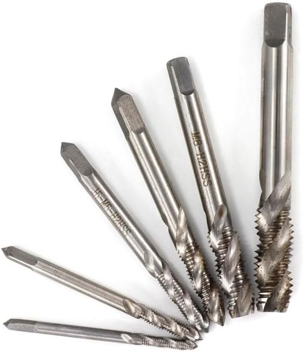 HSS Steel Spiral Flute Screw Tap Machine Thread Tap Drill Hand Tools For Metal Blind Hole,M4x0.7
