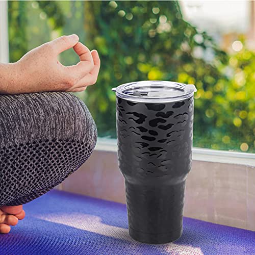 Image of D.S 30oz Leopard Tumbler Double Wall Vacuum Insulated Travel Coffee Mug