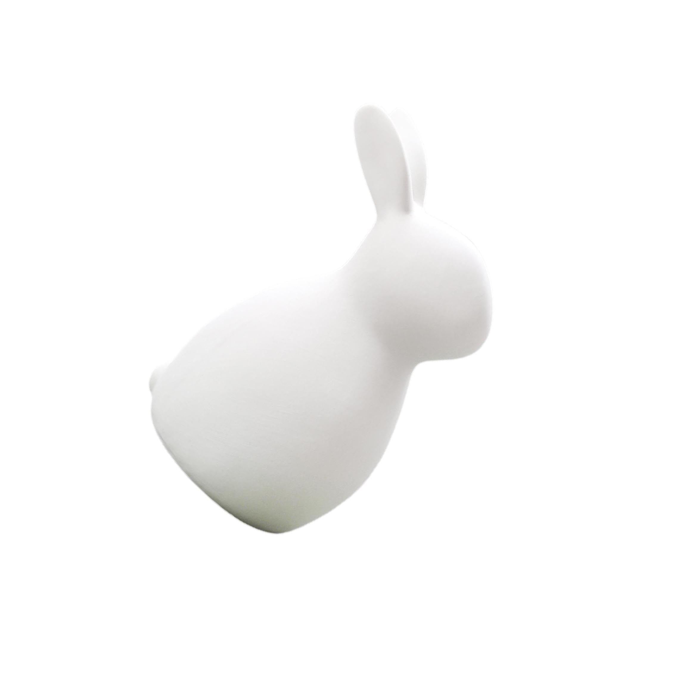 ALCXAZS Vivid Bunny Statue Easter Bunny Figurine Statue Stunning Home Decor Bringing Life To Any Room Setting Modern Bookcase Shelf Desktop Decor Birthday, White, B 7.6x12.6cm