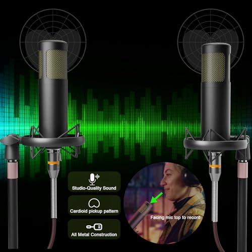 Image of Podcast Equipment Bundle for 2, Audio Mixer with Dynamic Podcast Microphone, 48V Phantom Power, Voice change for Recording, Streaming, Gaming, Tiktok, PC, Phone, Guitar