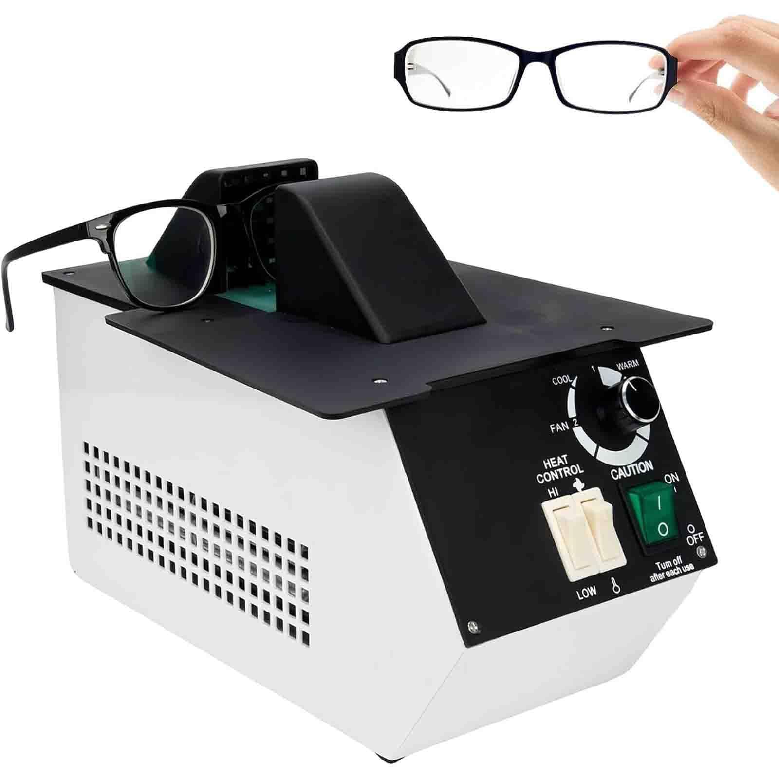 PtaTritious Eyeglasses Frame Heater, 1500W Optical Glasses Frame Heater Warmer, 80℃-130℃ Temperature Adjustable,for Heating and Adjusting The Eyeglass Frame