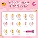 Misssix 78 Pcs Press on Nails for Kids, 3 Pack Kid Fake Nail Kit Cute Press on Nails, Old Colorful Flower Glue On Nails Stick On Nails for Girls 8-12 Years