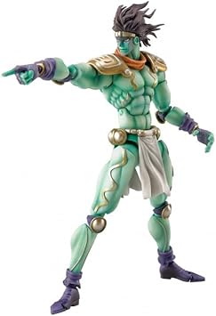 Zhongkaihua Anime Figure Star Platinum Super Action Statue Killer Queen Action Figure The World Super Action Statue Figure Joint Movable Anime Model Ornament(Star Platinum 17CM)