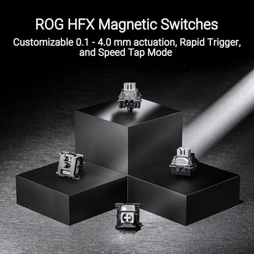 ROG Falchion Ace HFX 65% gaming keyboard with ROG HFX magnetic switches, rapid trigger toggle, 8000 Hz polling rate, three-layer dampening foam, silicone gasket mount, touch panel and protective cover - Image 3