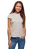 Elegante camisa lisa con inusuales mangas y cuello mao