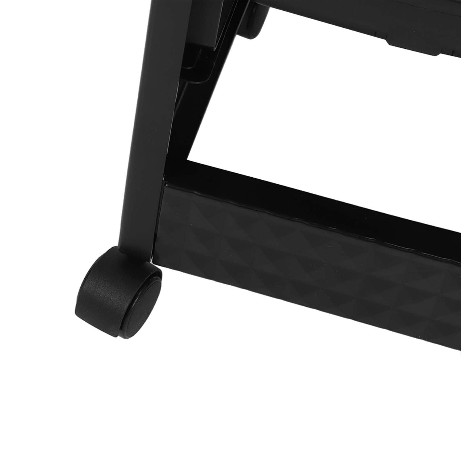 Carrito de peluquería con ruedas de 5 niveles Salón Trolley Plástico con Ruedas Rotación de 360 Grados PP Beauty Salon Cart para Peluquería