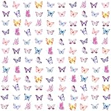Geyee 3000 Pcs Small Butterfly Stickers for Kids Pink and Purple Mini Tiny Watercolor Incentive Chart Butterflies Stickers for Classroom Teacher Reward Spring Home Room Butterfly Theme Party Favor