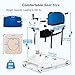 UJQNBM Patient Lift Transfer Chair for Home, Portable Wheelchair Lift with 2 Cushion, Wheelchairs to Car Transfer Lift, Seated Assist Transfer Wheelchair, Adjustable Width Base, Weight Capacity 300 lb