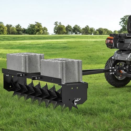 YINTATECH 32" Tow Behind Spike Aerator with Universal Hitch for UTV/ATV by YINTATECH - Used condition - Image 7