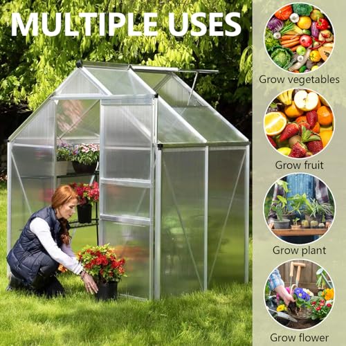 6 Pcs 4'x2'x0.32 Honeycomb Polycarbonate Panels: Heavy-Duty, Waterproof, UV Protected, Transparent, Durable Roofing for Sunrooms. - Image 5