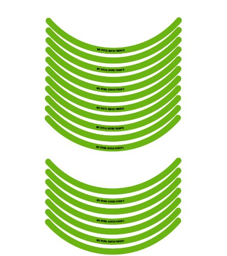 エムディーエフ リムストライプ ソリッドタイプ ライムグリーン 10mm幅 12インチ RIM-10M-GR-12