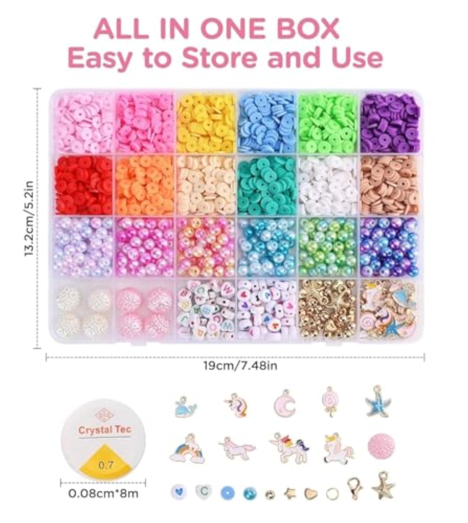 DIY Unicorn Bracelet Making Kit for Kids Age 6-12