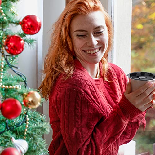 Coffee Mug Lids For Ember 14 Oz Temperature Control Smart Mug 2, Splash Proof Open - Close Slide Lid, Coffee Mug Lid Replacement With Sealing Silicone (Black 14 Oz, 1) #TOP5