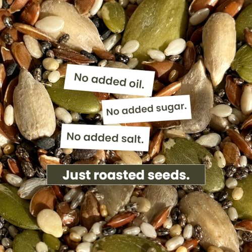 Image of Bolas 6 in 1 Roasted Seeds Mix -Pumpkin Seeds, Sunflower Seeds, Watermelon Seeds, Flax Seeds, Black Chia Seeds, Sesame Seed, 200g