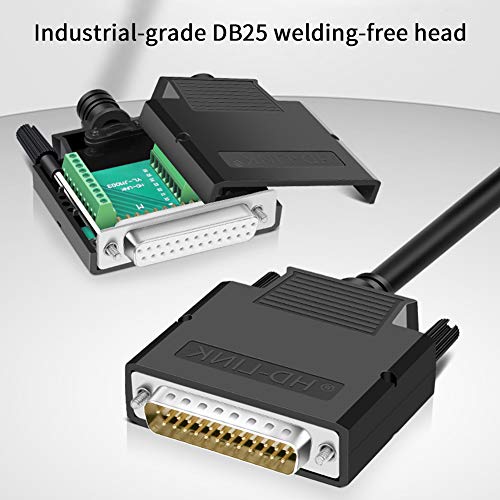 Comopez Db25 Breakout Connector 2 Row Plug D-Sub Serial To 25Pin Port Terminal Board Signal Module Male Adapter With Case #TOP1