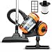 Produktbild TurboTronic By Z-LINE Multi-Zyklon Staubsauger, 19 kPa Saugkraft (extrem), 900 Watt Hocheffizienzmotor, 1x Filterset, beutelloser Bodenstaubsauger (ORANGE)