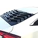 IKON MOTORSPORTS, Window Louvers Compatible with 2016-2021 Honda Civic Sedan, Rear Window Louvers Cover Sun Shade ABS