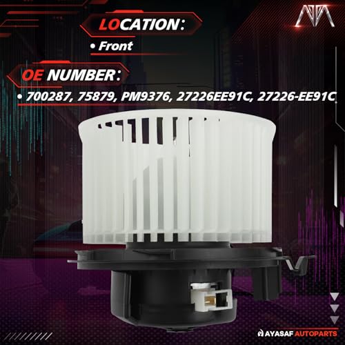 Image of 700287 HVAC Blower Motor Assembly w /Fan Fit for Nissan Versa 2007 2008 2009 2010 2011 2012 AC Blower Motor