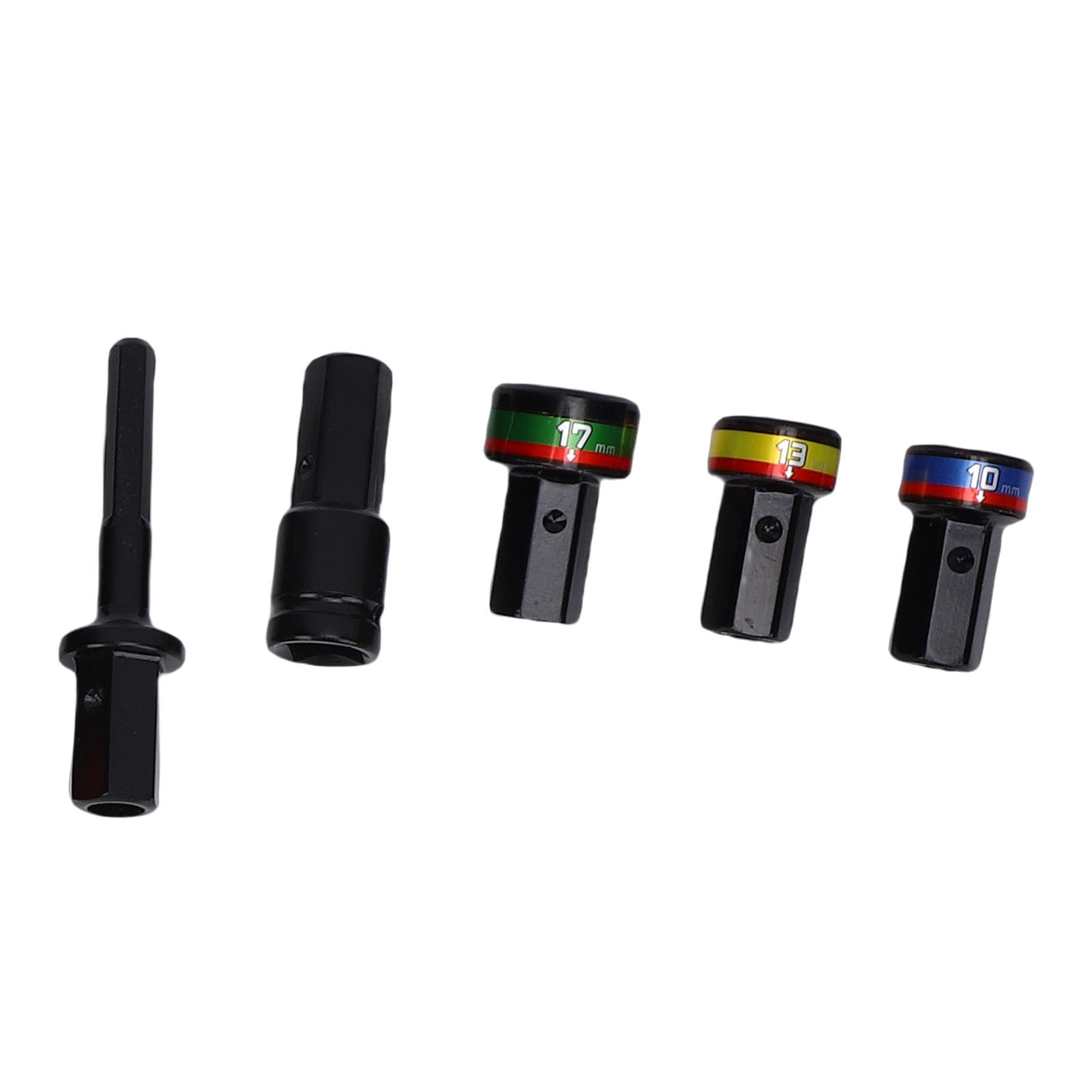Juego de Llaves de Impacto, Kit de Llaves de Vaso con Vástago Hexagonal, Adaptador de Taladro con Telescópico de 270-500 Mm para Nivelación de Techos, Construcción y Mantenimiento del Hogar