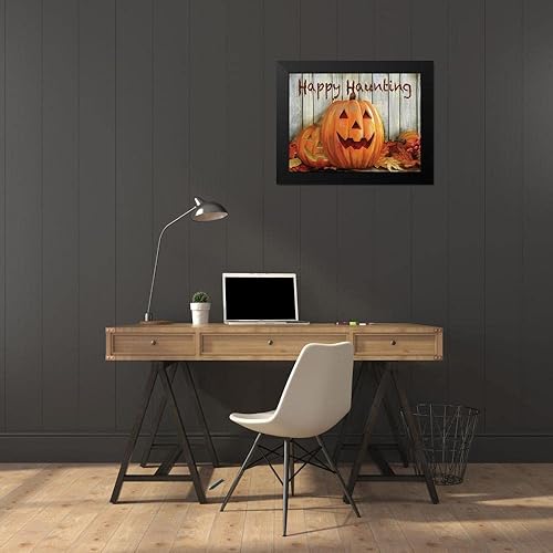 Miniatura 4 de ArtDirect - Wargo, Ed 24x19 Black Modern Framed Art Print Titled Happy Haunting
