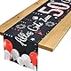 Voxisroma Deko 50. Geburtstag Frau Mann Tischläufer,Rot Schwarz Tischdeko Geburtstag,50 Geburtstag deko,50 Geburtstag Party Deko Supplies,Geschenke Für Frau Mann 50 Geburtstag 183x33cm