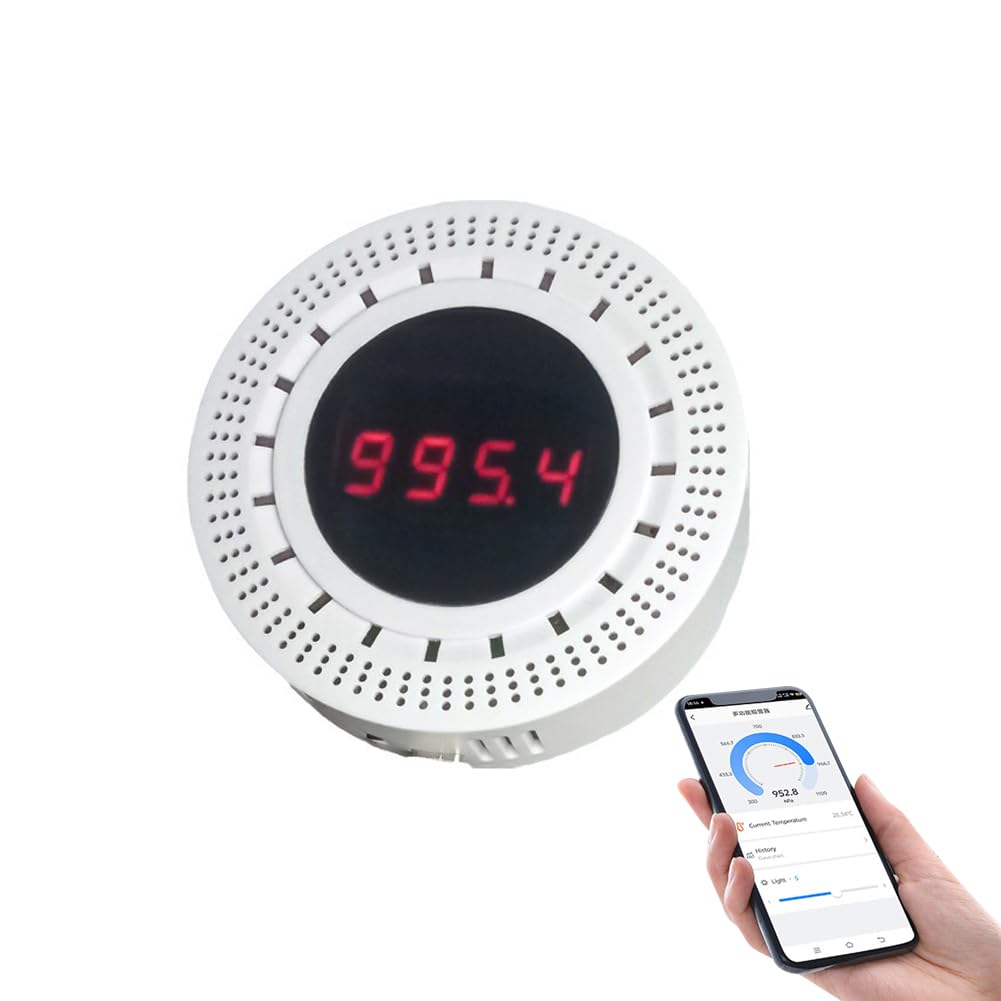 Sensor de presión atmosférica con dispositivo de automatización del hogar integrado con detección de temperatura y humedad (Tuya ZigBee version)