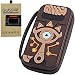 NtoCase Carrying Case compatible with Nintendo Switch Zelda, Silicone Hard Shell Pouch Embossed With Link Sheikah Slate Eye, travel Carrying Case Pouch for Nintendo Switch Console & Accessories